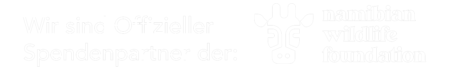 Wir sind offizieller Spendenpartner der Namibian Wildlife Foundation